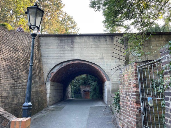 Arched underpass at Vyšehrad castle