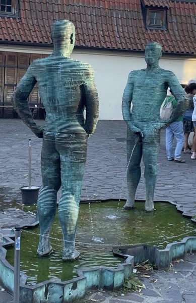Sculpture at the Franz Kafka museum