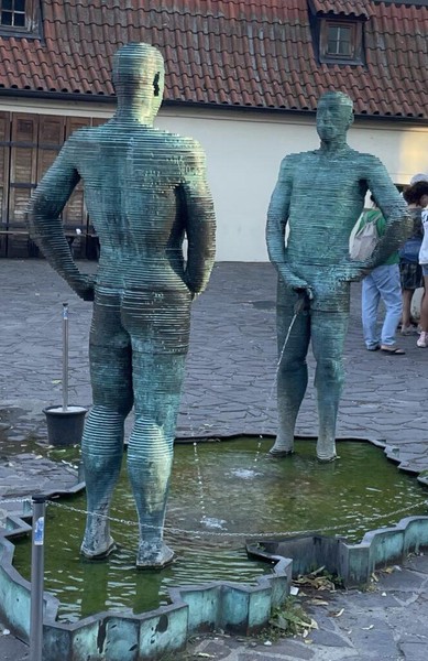 Sculpture at the Franz Kafka museum
