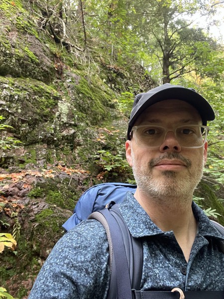 Me by a crag